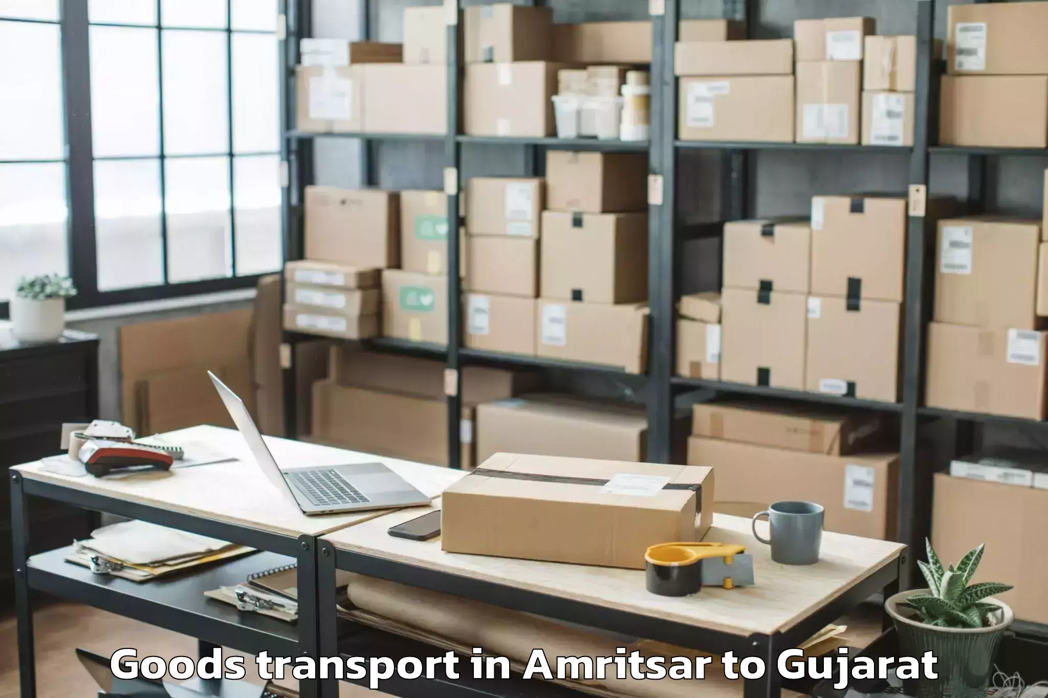 Expert Amritsar to Bhayavadar Goods Transport